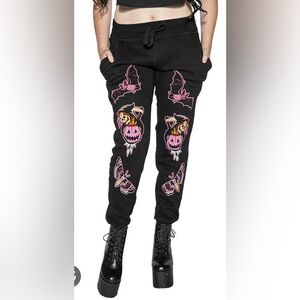 SZ SMALL pink/black joggers Good used condition